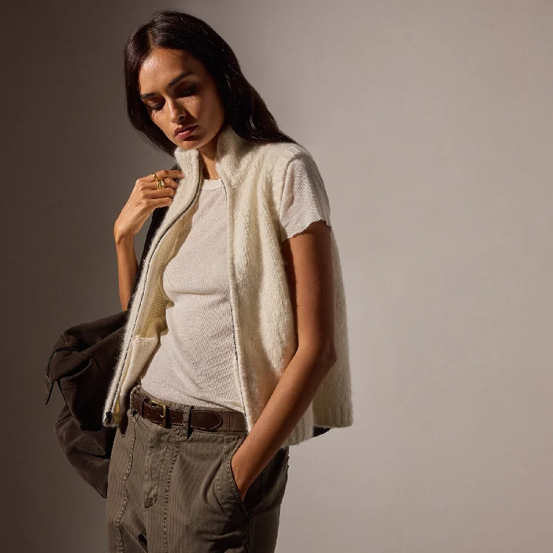 Cloud Knit Vest - Snow Best sweaters for work