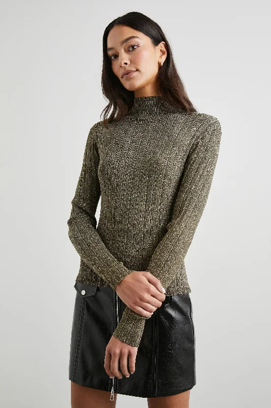 VIVIENNE SWEATER - GOLD LUREX Women's sweaters