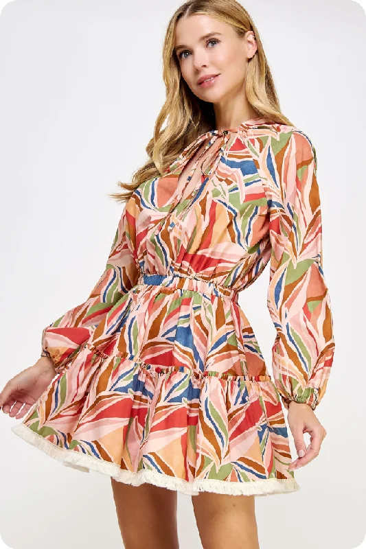 Quinn Printed Mini Dress Luxury mini dresses