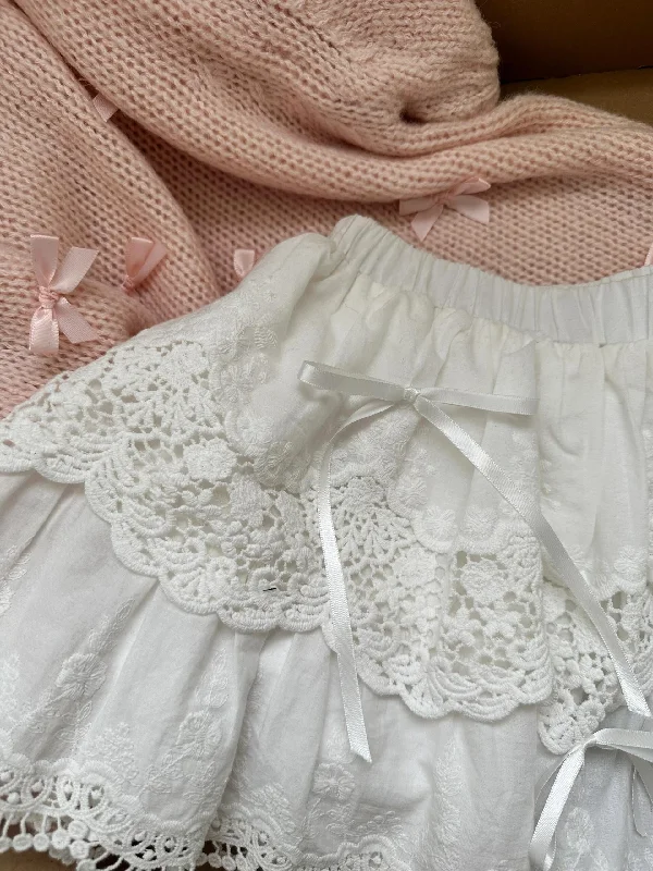 Angelic Doll Cotton Mini Skirt Soft Mini Skirt