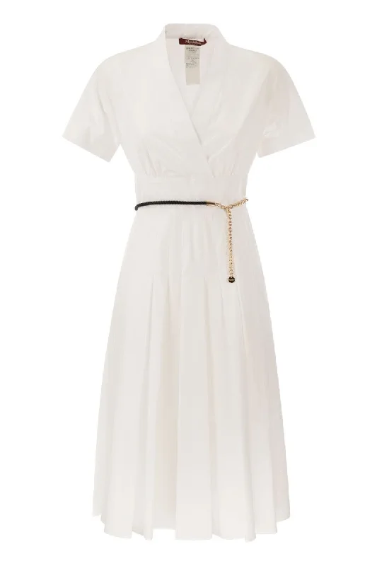 ALATRI - Crossed poplin dress Sleeveless unclassified dresses