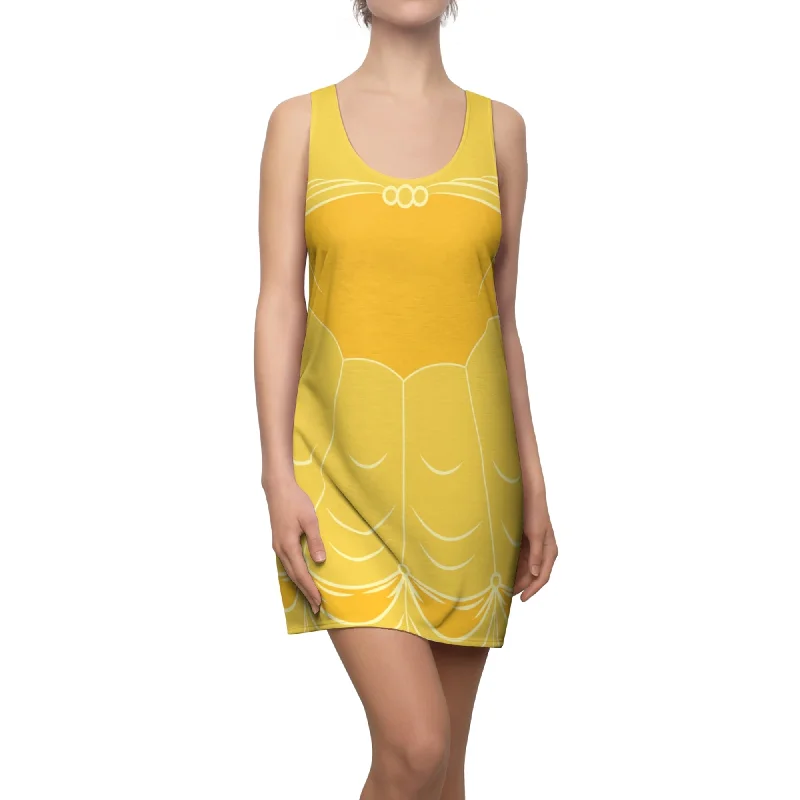 Belle Yellow Ball Gown Dress, Beauty and the Beast Costume Polka dot unclassified dresses