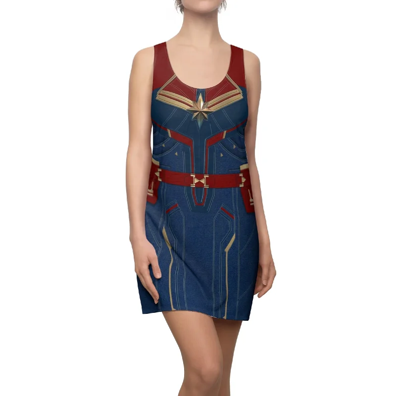 Captain Marvel Dress, Captain Marvel Costume Y2K unclassified dresses