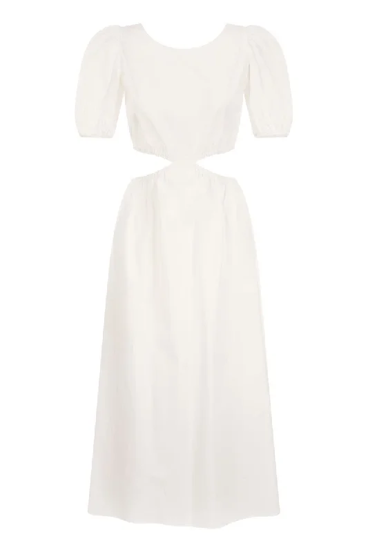 Cotton dress with ribbon Women's unclassified dresses