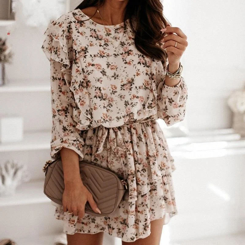 Floral Print Party Dress For Women Designer floral dresses