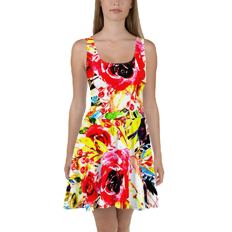 Floral Skater Dress, lioness-love Flowy floral dresses