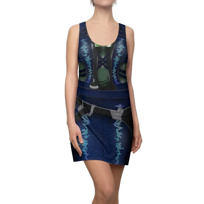 Gamora Blue and Black Dress, Guardians of the Galaxy Costume Dark color unclassified dresses