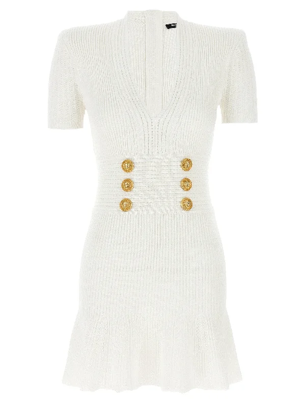 Logo Button Dress Comfortable unclassified dresses