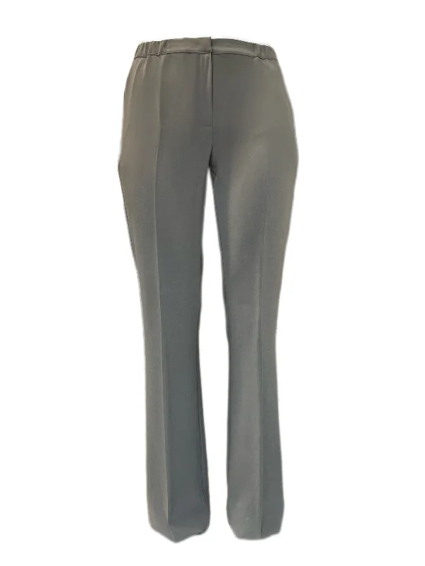 MARINA RINALDI by MaxMara Bagnare Olive Unhemmed Dress Pants Knitted unclassified dresses