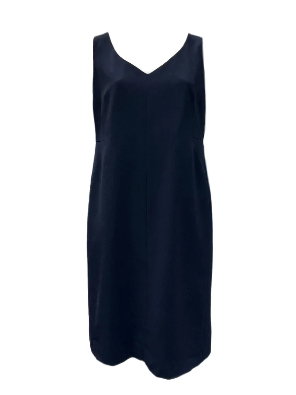 Marina Rinaldi Women's Navy Deciso Sheath Dress NWT Backless unclassified dresses