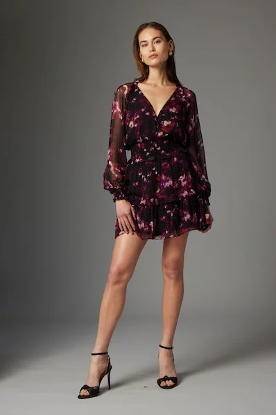 Moody Floral Raquel dress Smocked floral dresses