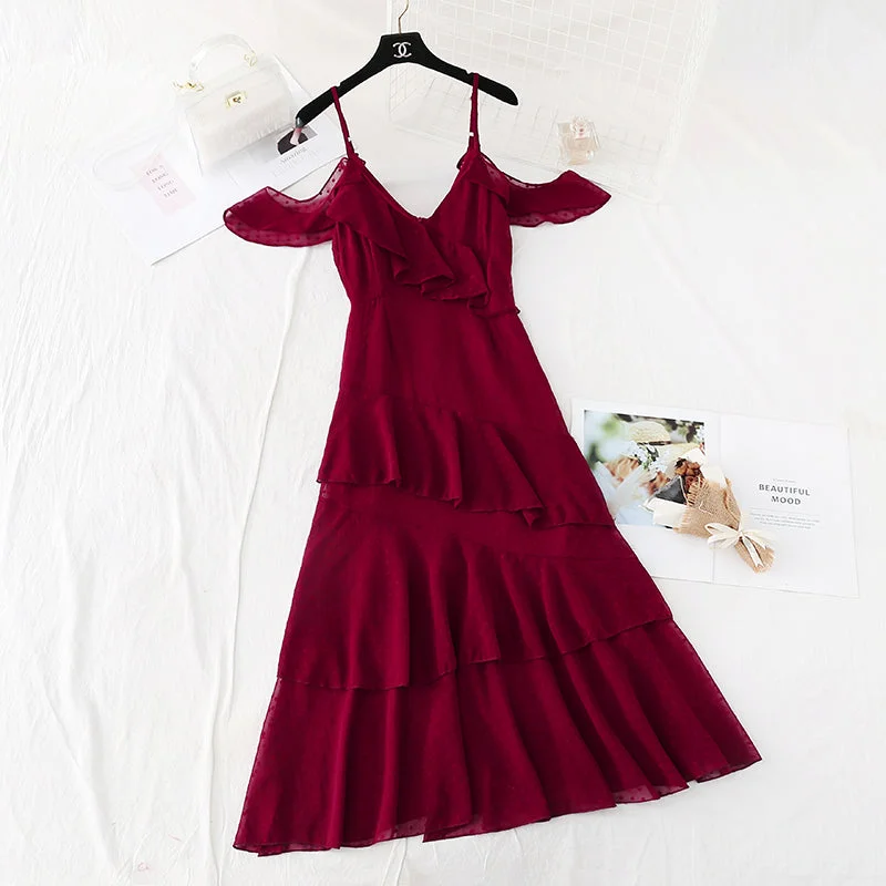 New sexy off shoulder holiday dress Xianqi super xiansen series  4502 Travel unclassified dresses
