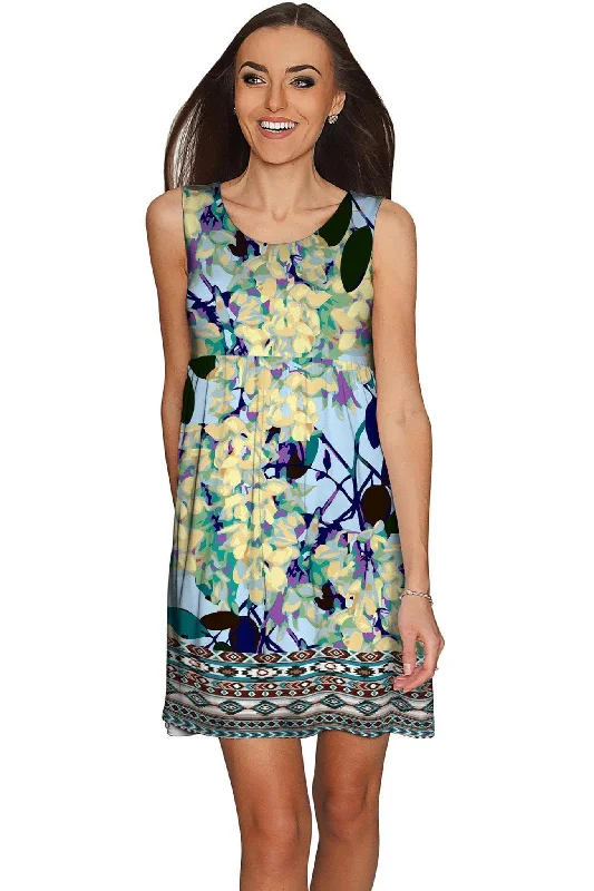 Pure Tenderness Sanibel Empire Pretty Day Dress - Women Denim unclassified dresses