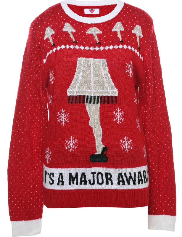 Snowfall Design Christmas Jumper - L Beach unclassified dresses