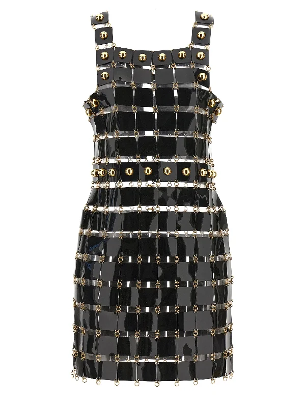 Vinyl Check Dress Long unclassified dresses