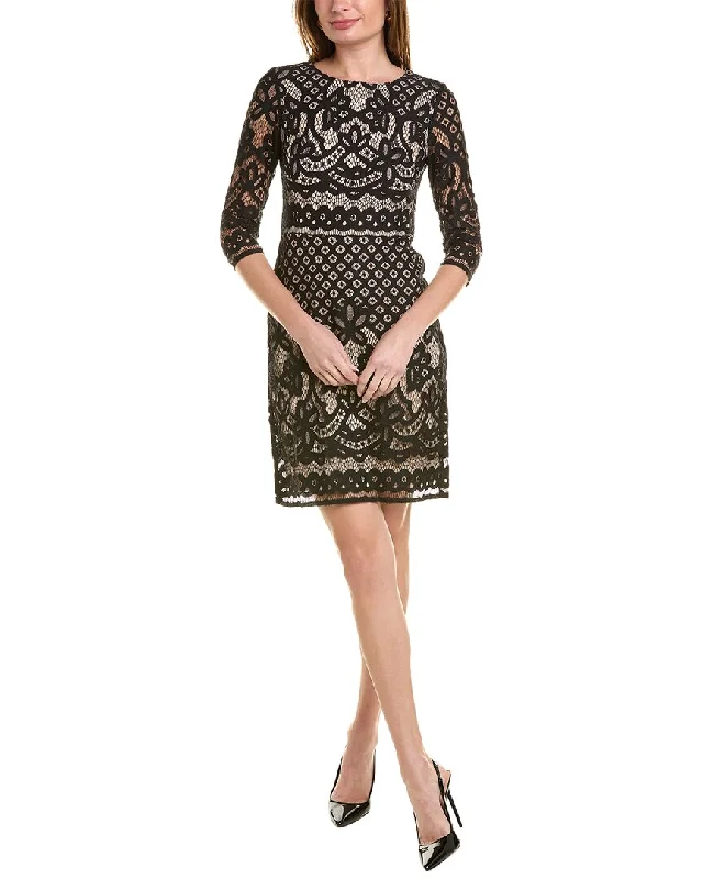 Maison Tara Lace Midi Dress Polka Dot Midi